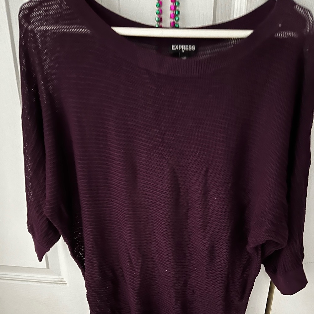 Vintage Express 3/4 mesh sweater Size Sm